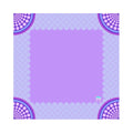Mahjong Mat: Confetti Purple 33x33