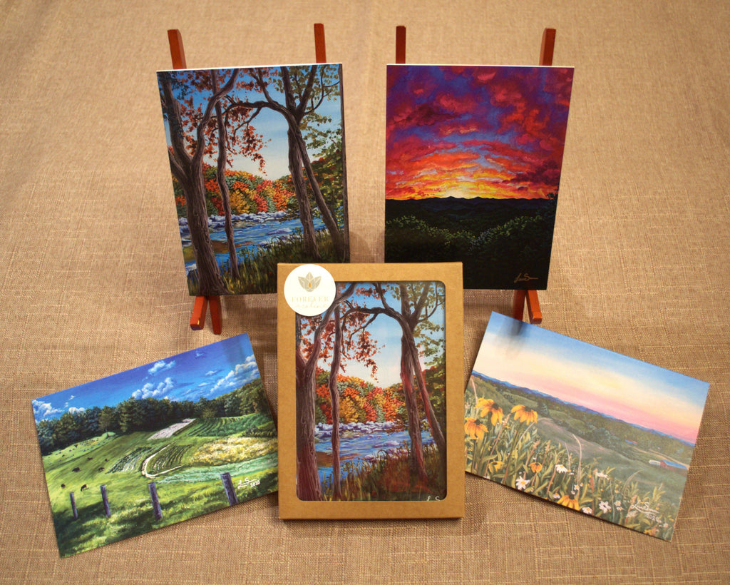 Meadows and Mountains All-Occasion Blank Boxed Notecard Set | 4 Card Set
