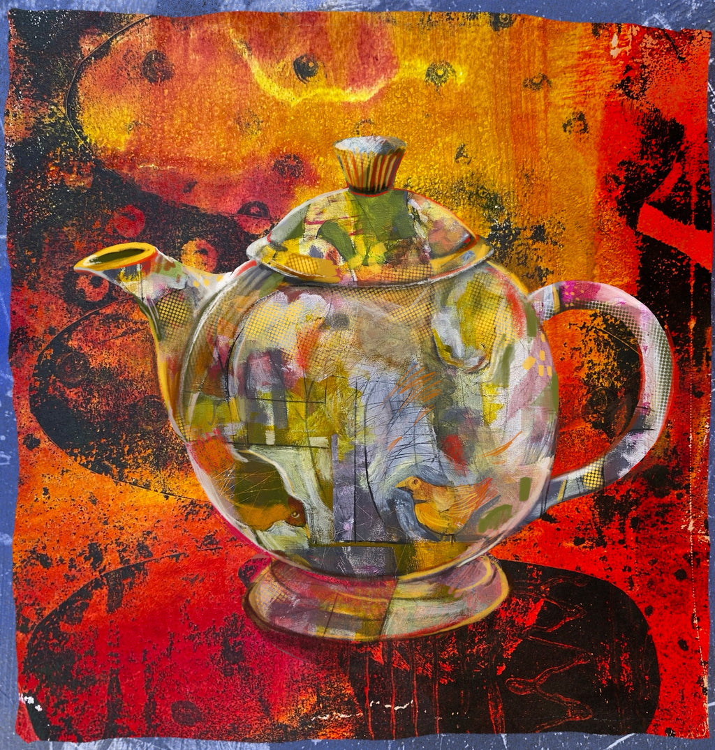 Colorful Teapot All-Occasion Notecard Set | 4 Cards