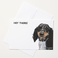 Flat Note Cards with Dachshund Dog Art | Set of 8 Cards and Envelopes