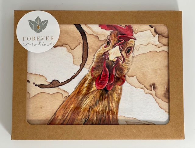 Farm Animals All-Occasion Blank Boxed Notecard Set | Chicken, Cow, Pig and Sheep Cards