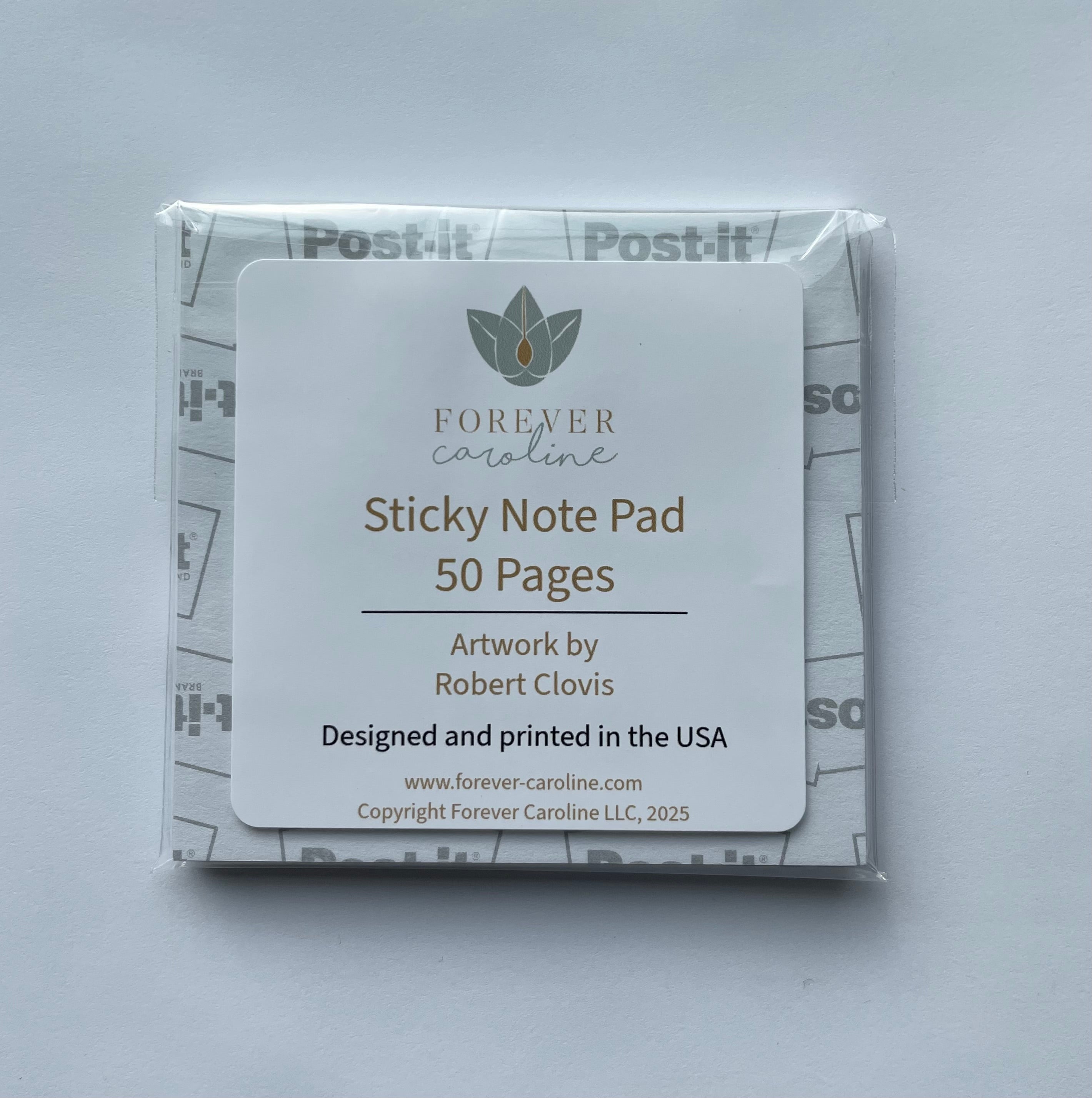 Sticky Notes w/ Harvest Pumpkin Painting and "Thankful"| 50 Sheets