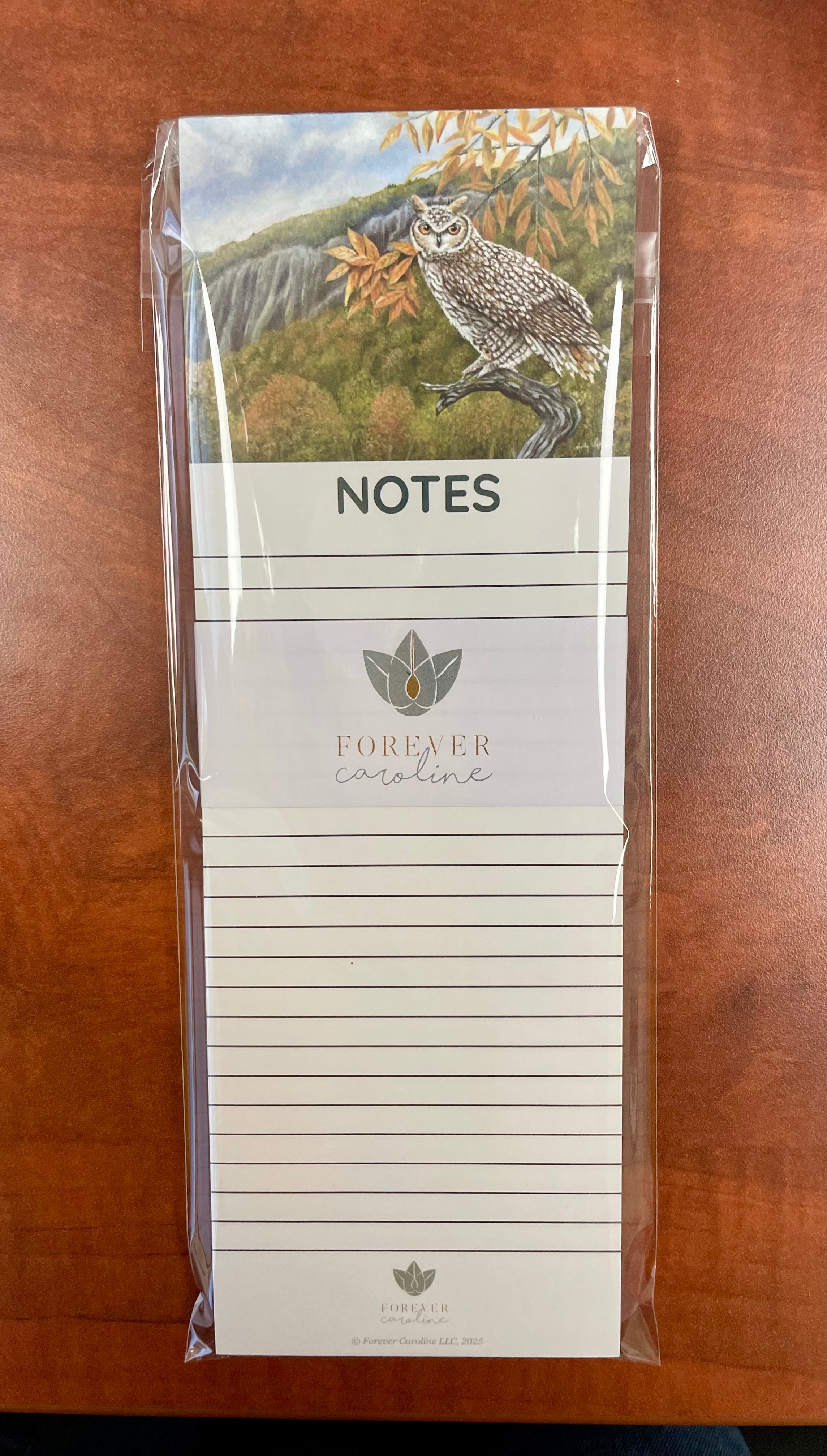 Magnetic Notepad w/ Original Woodland Owl Artwork | CLOSE OUT SALE