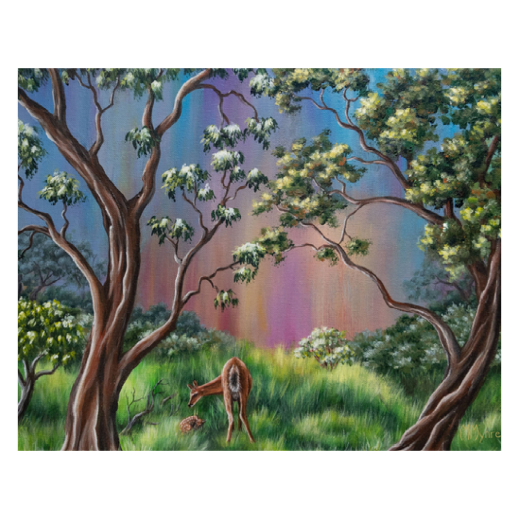 Mother Deer & Fawn Greeting Card | Single Card or Boxed Set of 4, 8 or 20