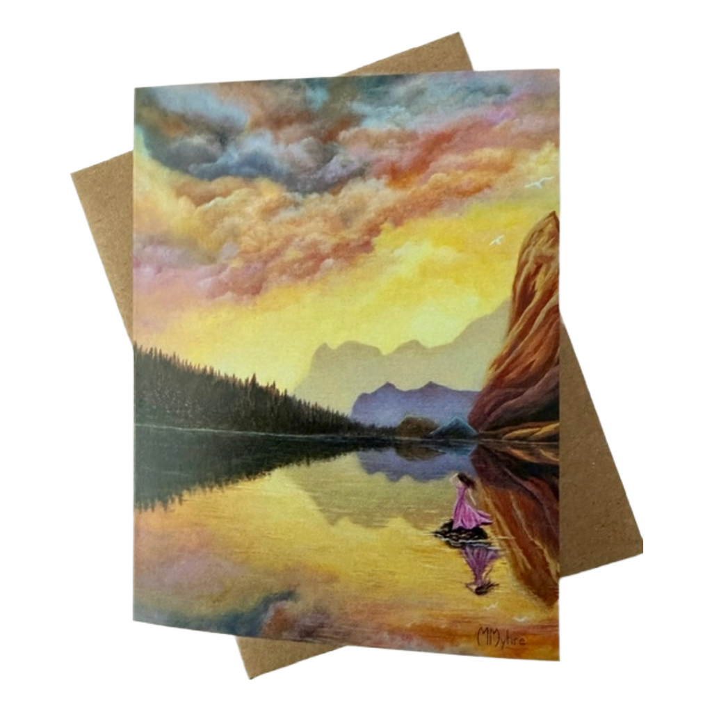 "The Stillness Between Worlds" Nature-Inspired Dreamscape Notecard | Single Card or Boxed Set of 4, 8 or 20