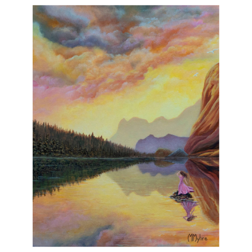 "The Stillness Between Worlds" Nature-Inspired Dreamscape Notecard | Single Card or Boxed Set of 4, 8 or 20