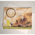 Bear with Butterfly All-Occasion Friendship Card OR 4 Card Set