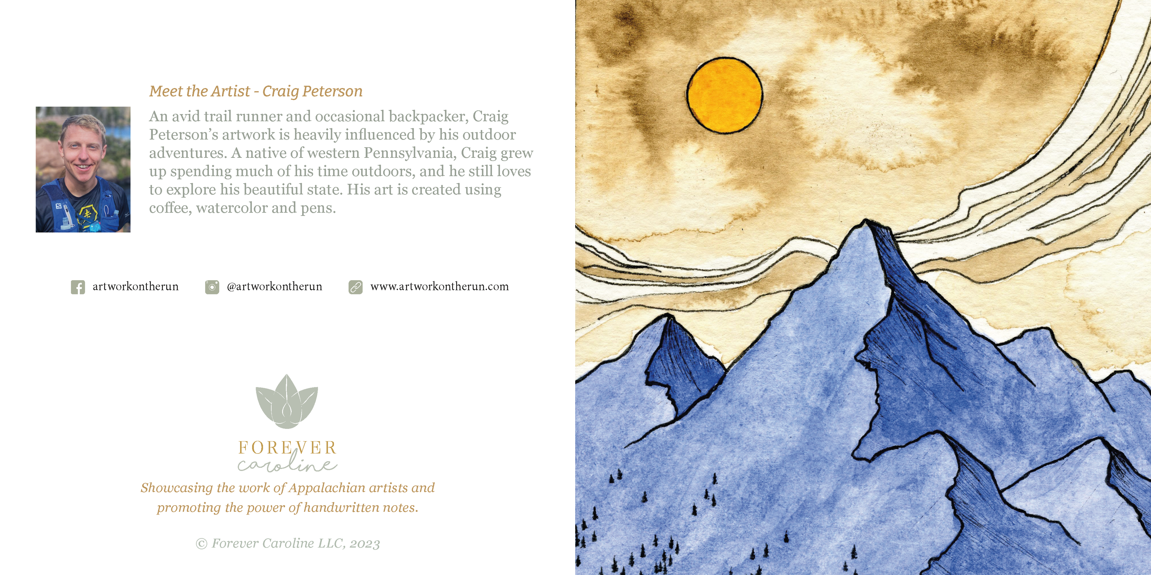 Mountain Scenes All-Occasion Blank Notecard Set | 4 Card Set