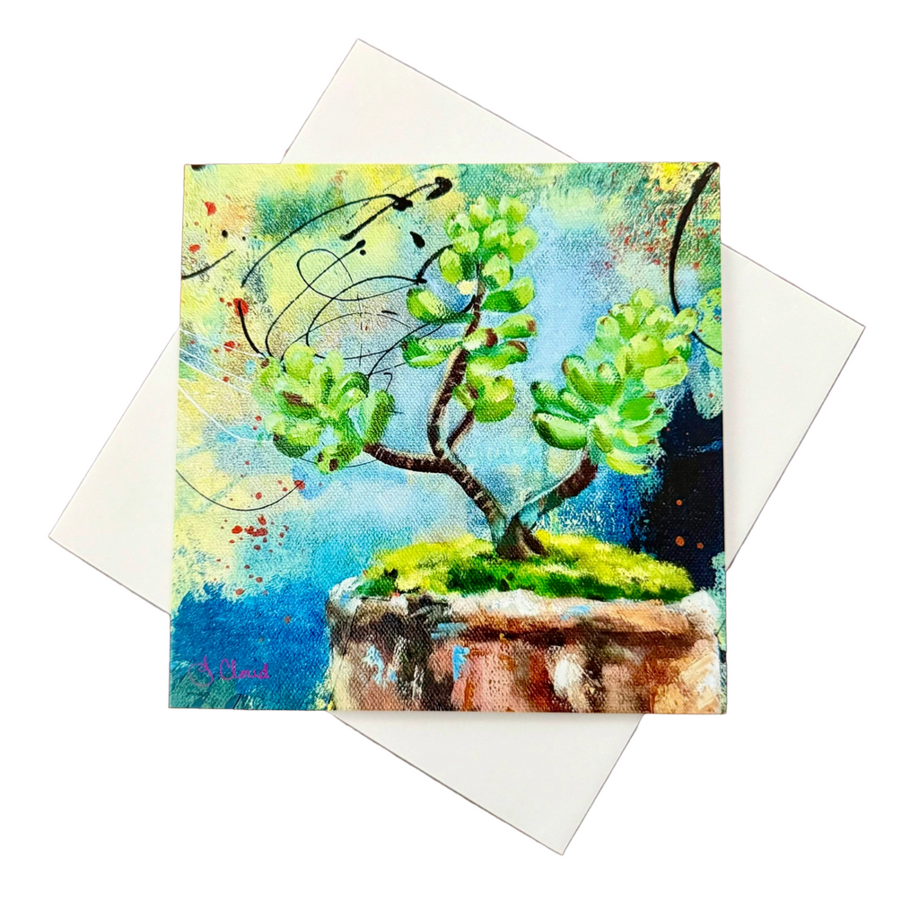 Succulent Art Notecard Set | 4-Card Set