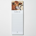 Whimsical Cow Magnetic Market List