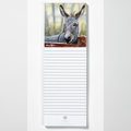 Magnetic Notepad w/ Donkey Artwork | Cute Donkey Memo Pad