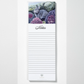 Bunny in Cabbage Patch Magnetic Notepad | Cute Bunny Art Fridge Tablet