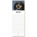 Magnetic Notepad w/ Dachshund Dog Artwork | Cute Dog Memo Pad