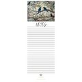 Magnetic Notepad w/ Birds & Branches Artwork | Pretty Bird Memo Pad