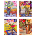 Thank You Flower Original Art Notecard Set | 4 Cards