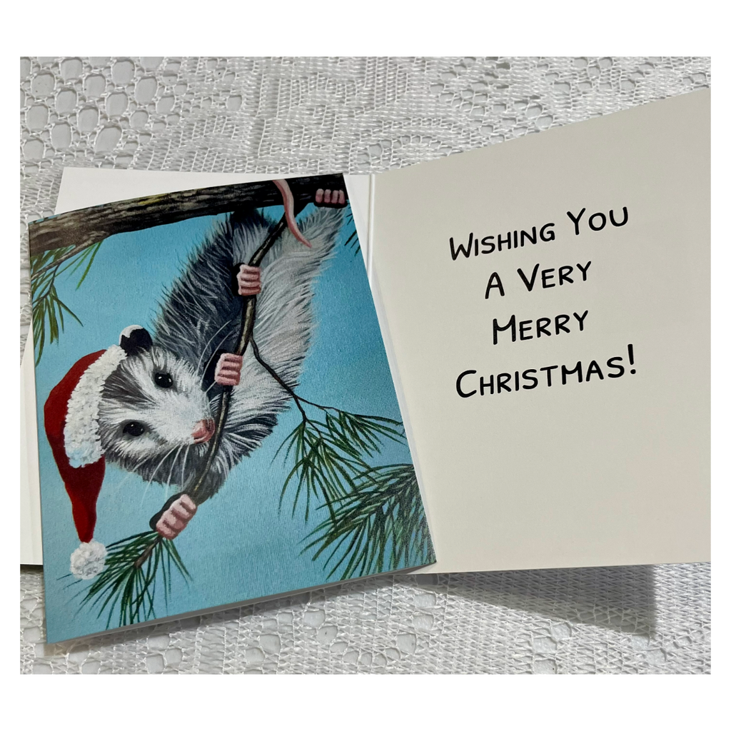 Opossum Santa Christmas Card Boxed Set | 4, 8 or 20 Cards