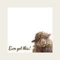 Sticky Notes w/ Fluffy Sheep Painting and "Ewe Got This" | 50 Sheets