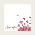 Sticky Notes w/ Hand-Illustrated Heart Collection and "Love Notes" Message | 50 Sheets