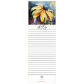 Magnetic Notepad w/ Black-Eyed Susan Artwork | Pretty Floral Memo Pad