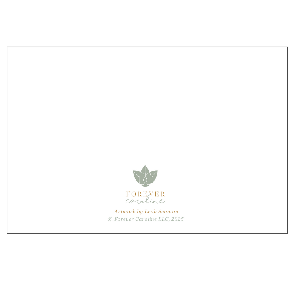 Flat Note Cards with Cascading Hearts | Set of 8 Cards & Envelopes