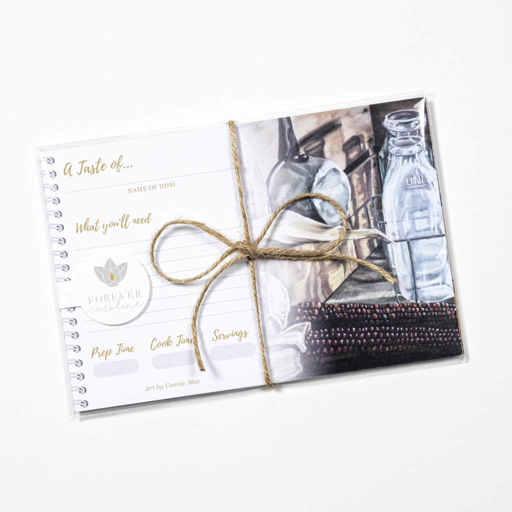 Recipe Cards Gift Set w/ Vintage Kitchen Artwork | 10, 20 or 50 Cards