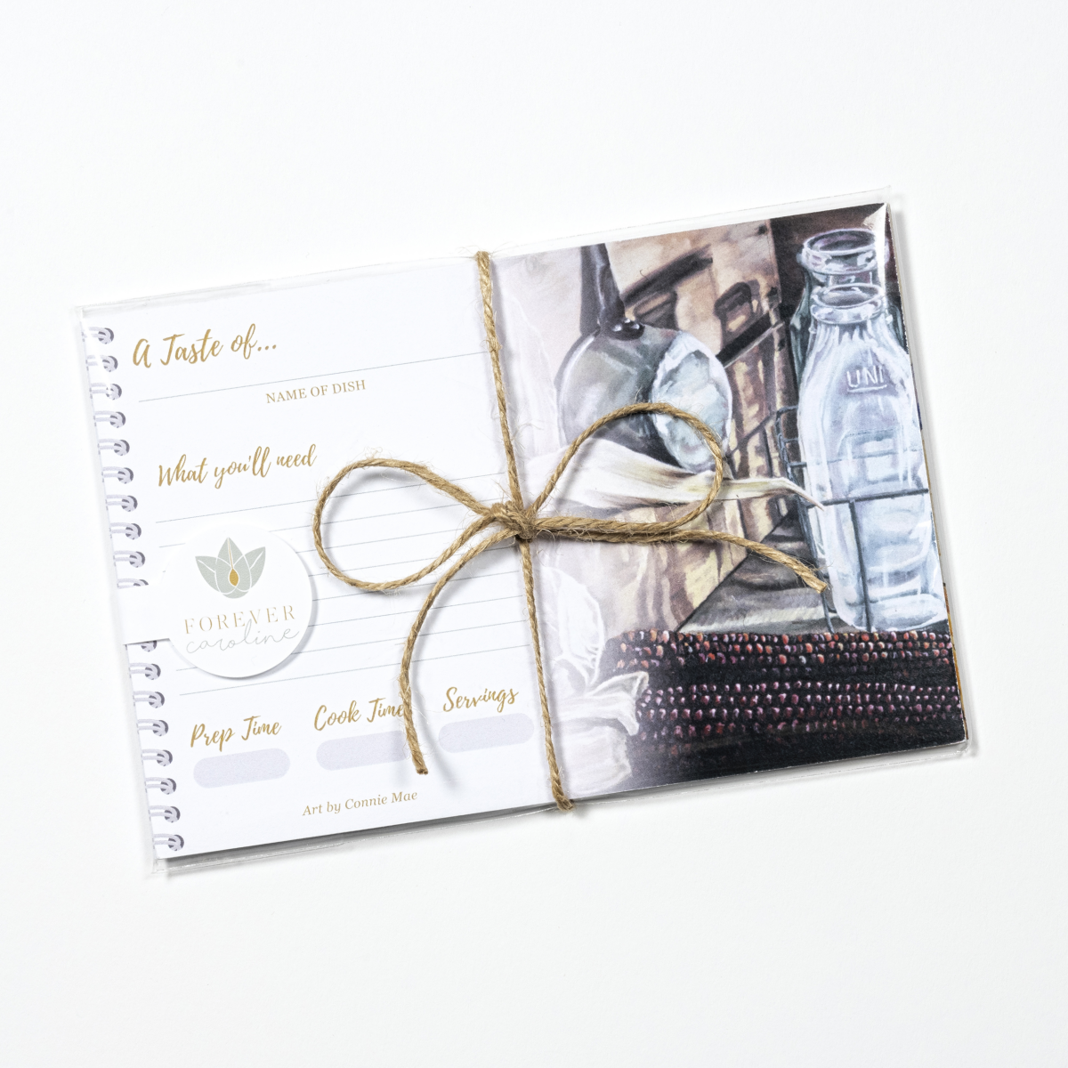 Recipe Cards Gift Set w/ Vintage Kitchen Artwork | 10, 20 or 50 Cards