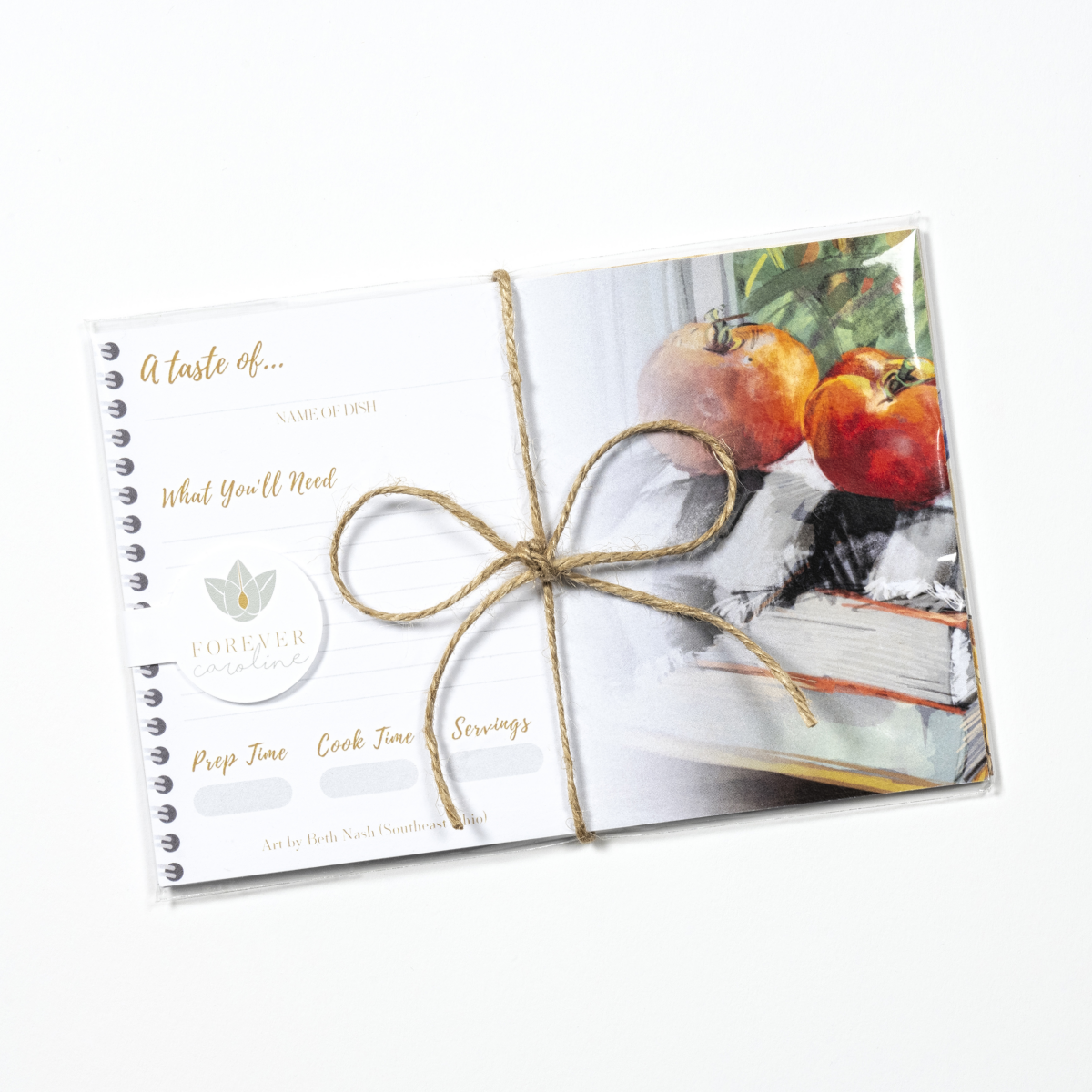 Recipe Cards Gift Set w/ Original Garden Tomato Artwork | 10, 20 or 50 Cards