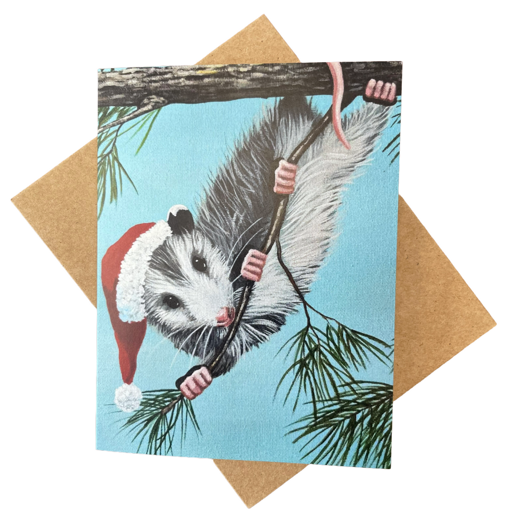 Opossum Santa Christmas Card Boxed Set | 4, 8 or 20 Cards